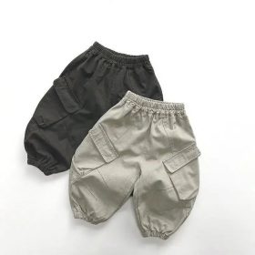 Quần kaki túi hộp bé trai 6 tuổi